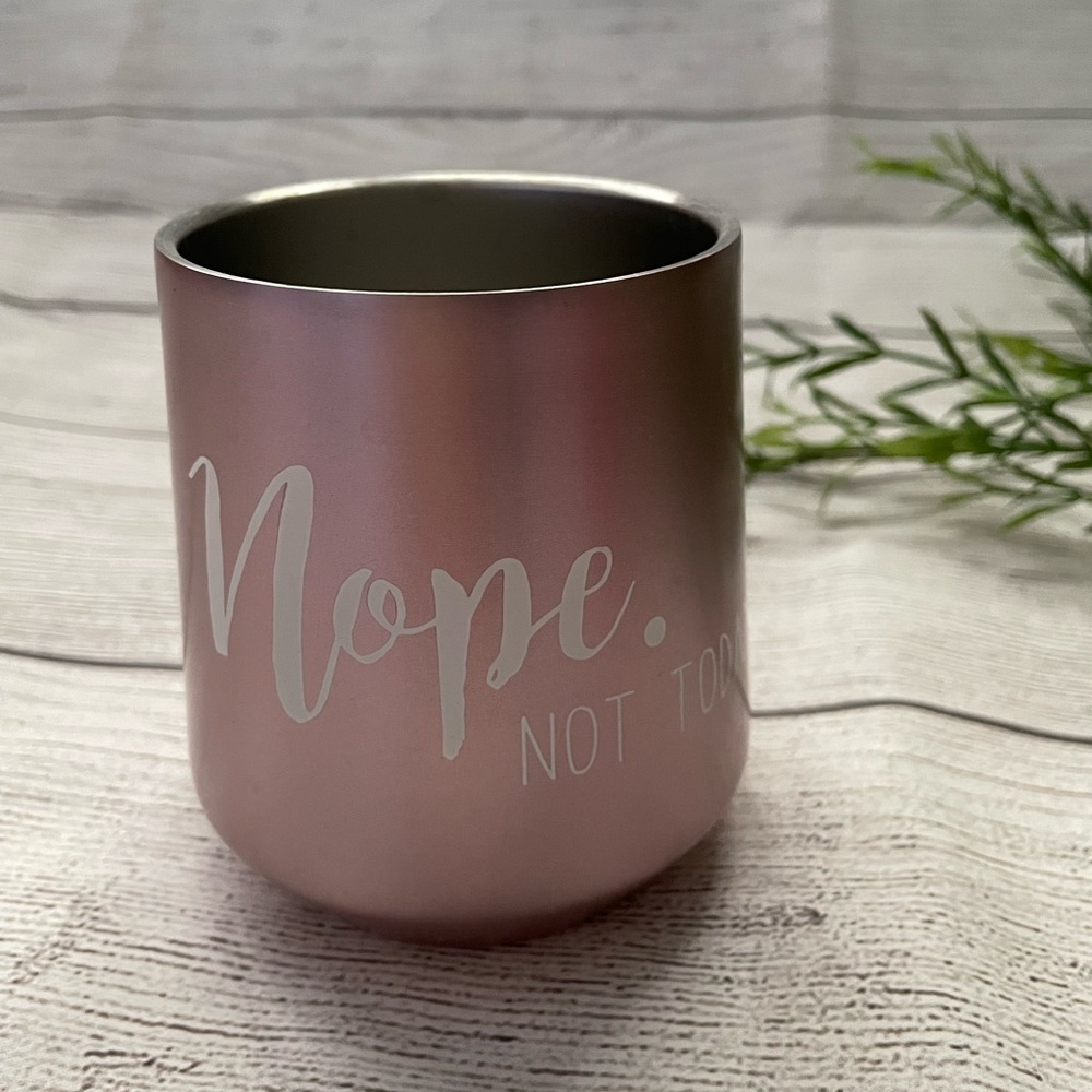 Scripy Stemless Wine Cup stainlessSteel